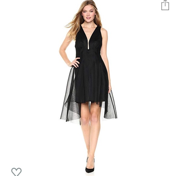 Elliatt Plunging Vneck Mesh Dress Size US 4 - Picture 1 of 2